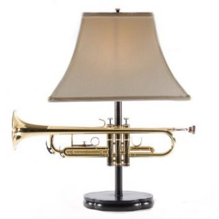 Solid Brass Trumpet Musical Instrument Table Lamp    