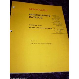 New Holland 791 Manure Spreader OEM Parts Manual New Holland Books