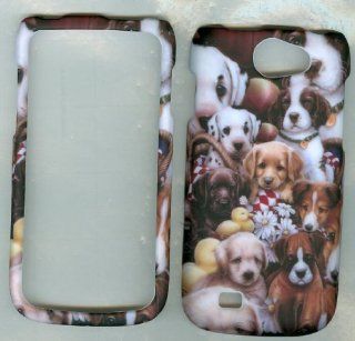 Puppies Samsung Galaxy S Blaze 4g Sgh t769 (T mobile) Hunting Snap on Hard Case Shell Cover Protector Faceplate Rubberized Wireless Cell Phone Accessory Cell Phones & Accessories