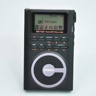 2nd generation Degen DE1125 Ultra Thin AM/FM/SW Radio with 4GB  Player/Digital Recorder  Electronics