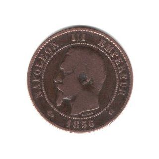 1856 K France 10 Centimes Coin KM#771.5   Napoleon 
