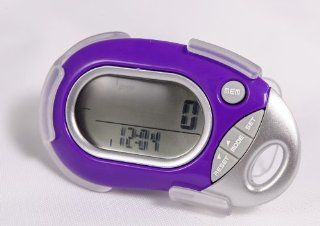 Pedusa PE 771 Tri Axis Multi Function Pocket Pedometer (Purple with Holster/Belt Clip) Health & Personal Care