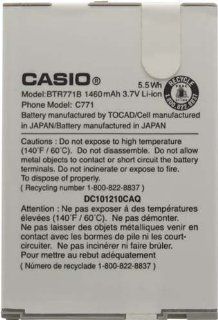 Casio BTR771B G'Zone Commando Battery   Original OEM   Non Retail Packaging   White Cell Phones & Accessories