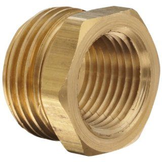 Dixon BA794 Brass Fitting, Adapter, 3/4" GHT Male x 1/2" NPTF Female Industrial Hose Fittings