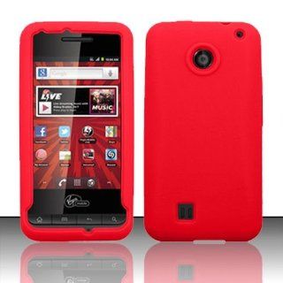 Red Silicone Skin Case Cover For PCD Chaser VM2090 (Virgin Mobile) Cell Phones & Accessories