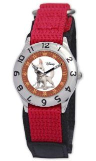 Disney Kids' D794S505 Bolt Time Teacher Red Velcro Strap Watch Watches