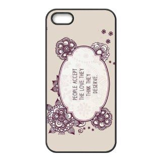 Perks of Being A Wallflower quotes TPU Cases Accessories for Apple Iphone 5/5s Cell Phones & Accessories