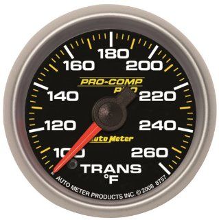 Auto Meter 8657 Pro Comp Pro 2 5/8" 100 260 Degree F Full Sweep Electric Transmission Temperature Gauge Automotive