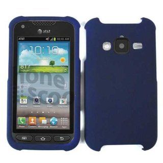 For Samsung Galaxy Rugby Pro I547 Non Slip Navy Blue Matte Case Accessories Cell Phones & Accessories