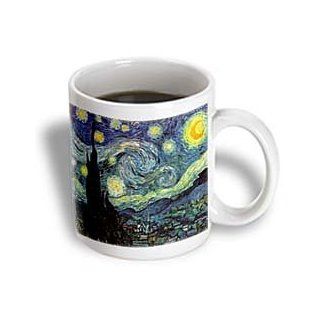 3dRose Photo of Most Famous Van Gogh Painting Starry Night Ceramic Mug, 15 Ounce Kitchen & Dining