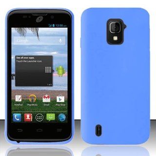ZTE MAJESTY Z796c BLUE SILICONE RUBBER COVER SOFT GEL CASE from [ACCESSORY ARENA] Cell Phones & Accessories