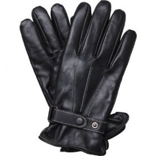 Leather Gloves Men's Genuine Leather Three Stitches and Belt at  Men�s Clothing store Cold Weather Gloves