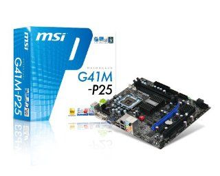 MSI Intel G41 DDR3 1333 LGA 775 Motherboards (G41M P25) Computers & Accessories