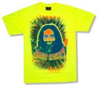 Zion Adult Jerry Garcia "Psychedelic" Neon T Shirt Clothing
