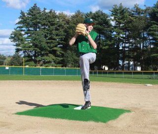 ProMounds Little League Pitching Game Mound   "Minor League Style" in Green Turf  Baseball Pitching Training Aids  Sports & Outdoors