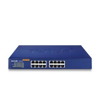 tenda TEG1016D,16 Port 10/100/1000 Mbps Ethernet Switch, ,IEEE802.3, IEEE802.3u, IEEE802.3z, IEEE802.3ab, auto MDI/MDIX, Storm Protection, 11" Metal Case with Metal mounting brackets supporting 19 inch rack mount Computers & Accessories