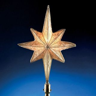 Gold Metal Star Tree Topper   Tree Toppers