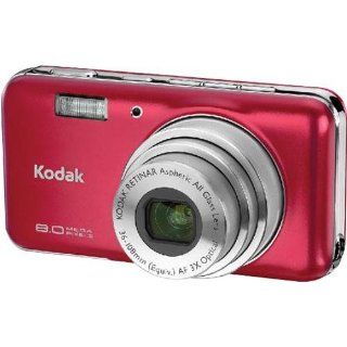 Kodak V803 EasyShare 8 Megapixel Digital Camera   Red  Point And Shoot Digital Cameras  Camera & Photo