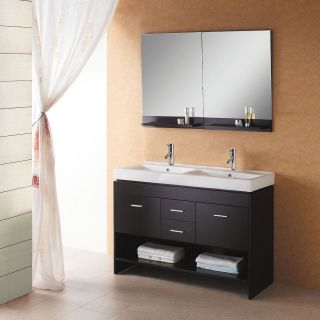 Virtu USA Gloria 48 in. Double Bathroom Vanity Set MD 423   Double Sink Bathroom Vanities