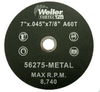 Weiler   Vortec Pro Type 1 Thin Cutting Wheels 7" X .045" Type 1 Cut Off Wheel A60T 804 56275   7" x .045" type 1 cut off wheel a60t