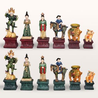 Tang Tri Colored Chess Pieces   Chess Pieces