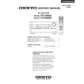 ONKYO TXSR806, TXSA806 service manual and schematics Onkyo Books