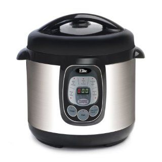 MaxiMatic EPC 807 Elite Platinum 8 Quart Digital Pressure Cooker with Non Stick Pot, Silver Kitchen & Dining