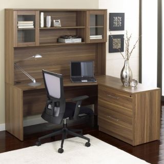 Jesper Corner Desk with Optional Hutch and Chair   Desks