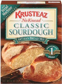Krusteaz, Sourdough Bread Mix, Artisan Bread & Bread Machine Mix, 14oz Box (Pack of 4)  Grocery & Gourmet Food