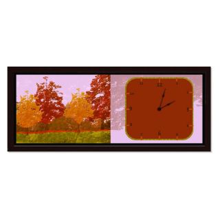 Autumn Trees Clock   21.5W x 9.5H in.   Wall Clocks