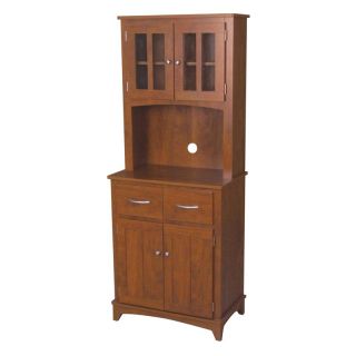 Oak Hills Microwave Mahogany Cabinet   Pantry Cabinets