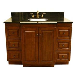 Legion Furniture Bracebridge 49 in. Single Bathroom Vanity with Optional Mirror   Light Walnut   Single Sink Bathroom Vanities