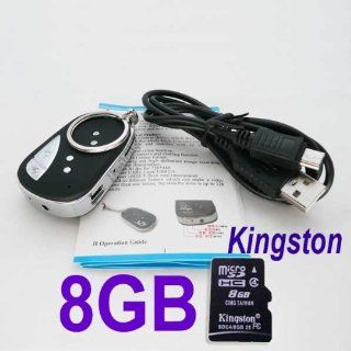 8GB 909 Version #3 Voice Activated Sound Control Video Recorder Camera Car Key 30fps with 808 #3 Chip Spca1527a and Sensor Ov7670  Spy Cameras  Camera & Photo