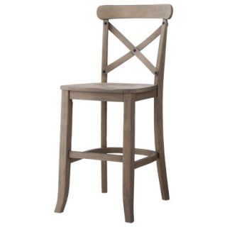Counter Stool French Country X Back Counter Stool   Driftwood