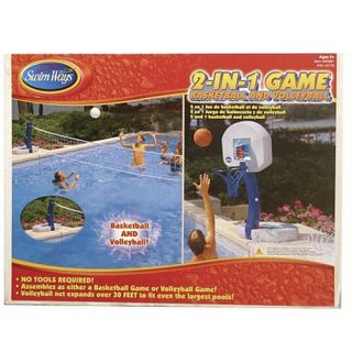 SWIMWAYS 2 in 1 Game   Basketball and Volleyball