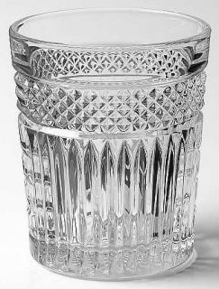 Libbey   Rock Sharpe Radiant Double Old Fashioned   Criss Cross & Vertical, Clea