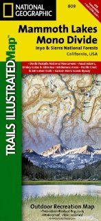 Mammoth Lakes, Mono Divide [Inyo and Sierra National Forests] (National Geographic Trails Illustrated Map #809) (Ti   Other Rec. Areas) National Geographic Maps   Trails Illustrated 9781566952668 Books