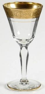Glastonbury   Lotus Minton 35 Cordial Glass   Gold Encrusted,Stem 35