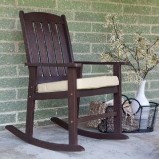 Coral Coast Cabos Collection Rocking Chair with Cushion   Outdoor Rocking Chairs