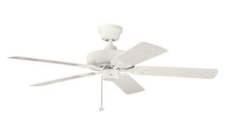 Kichler 339520SNW Sterling Manor Patio 52 in. Indoor Ceiling Fan/Outdoor Ceiling Fan   Satin Natural White   Ceiling Fans