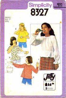 Simplicity 8327 Sewing Pattern Girls Jiffy Pullover Blouse