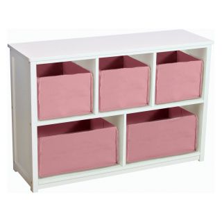 Guidecraft Classic White Bookshelf with Optional Baskets   Kids Bookcases