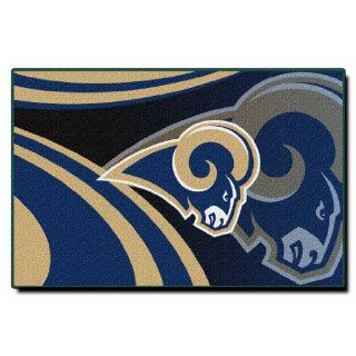 NFL St. Louis Rams 39 Inch by 59 Inch Taba Rug "Cosmic" Design  Sports Fan Area Rugs  Sports & Outdoors