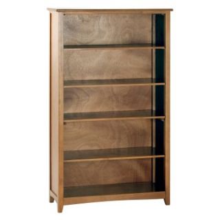 Schoolhouse Tall Vertical Bookcase   Pecan   Kids Bookcases