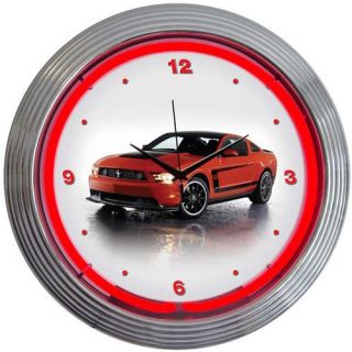Neonetics Ford Mustang Neon Clock   Clocks