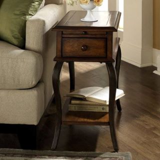 Riverside Serena Chairside Table   Wood Top   End Tables