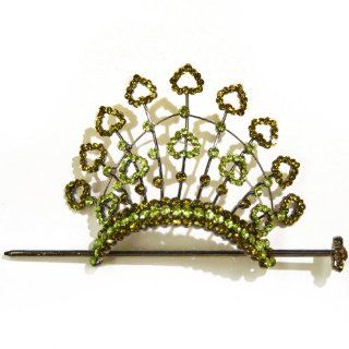 Inverted Hearts Peridot & Olive Stick Thru Tiara  Other Products  
