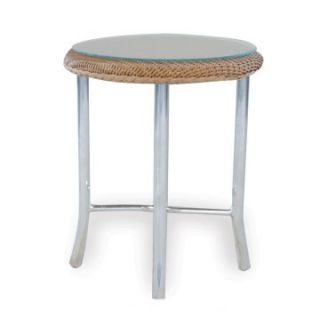 Lloyd Flanders All Weather Wicker 20 in. Round End Table   Patio Tables