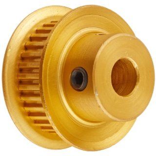 Gates PB32MXL025 PowerGrip Aluminum Timing Pulley, 2/25" Pitch, 32 Groove, 0.815" Pitch Diameter, 1/4" to 1/4" Bore Range, For 1/8", 3/16" and 1/4" Width Belt