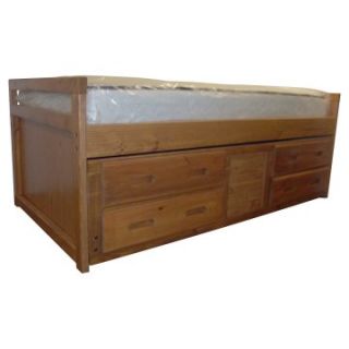 Sunset Trading Rustic Panel Bed   Honey Finish   Panel Beds